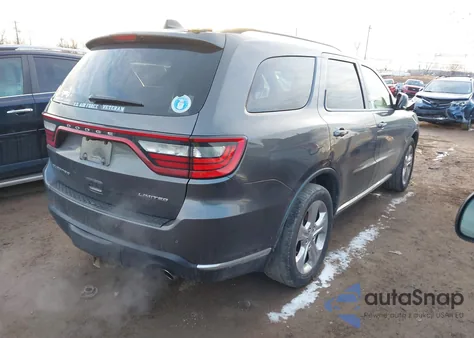 2015 Dodge Durango Limited z USA, uszkodzony, nr VIN 1C4RDHDG4FC222792